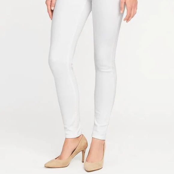 Old Navy Mid-Rise Rockstar Super Skinny Jeans WHT - Picture 2 of 5